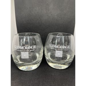 2 Glenmorangie Quality Single Malt Scotch Whisky Tumbler Rocks Glasses